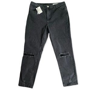 ASOS Black Knee Rip Jeans